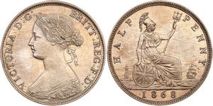 Großbritannien 1/2 Penny 1868 auf der Auktion Goldberg - 8. Juni 2016