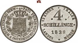 Mecklenburg-Schwerin 4 Schillinge 1838 auf der Auktion Künker - 11. Oktober 2018