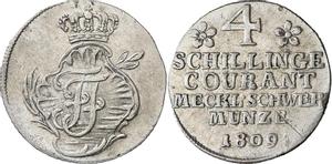 Mecklenburg-Schwerin 4 Schillinge 1809 auf der Auktion Künker - 25. September 2006