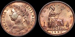 Großbritannien 1 Farthing 1882 H auf der Auktion Davissons Ltd. - 28. August 2019