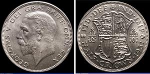 Großbritannien 1/2 Krone 1931 auf der Auktion London Coins - 4. Dezember 2022