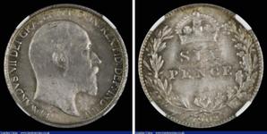 Wielka Brytania 6 pensow 1903 na aukcji London Coins - 4 czerwca 2023