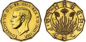 Großbritannien 3 Pence 1937 (Probe) auf der Auktion Sovereign Rarities - 21. September 2022