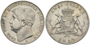 Hohenzollern-Sigmaringen Doppelgulden 1845 D auf der Auktion Künker - 19. September 2019