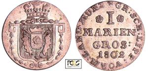 Schaumburg-Lippe Mariengroschen 1802 auf der Auktion Monnaies d'Antan - 23. November 2019