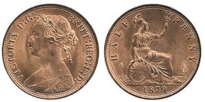 Großbritannien 1/2 Penny 1879 auf der Auktion Stanley Gibbons Baldwin's - 8. November 2008