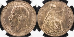 United Kingdom Penny 1917 at auction Stephen Album - November 4, 2019