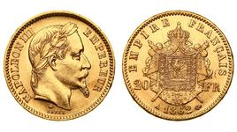 Francja 20 franków 1862 A na aukcji Hermes Auctions - March 4, 2025