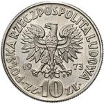Poland 10 Zlotych 1973 MW JG "Nicolaus Copernicus" (Pattern) at auction Niemczyk - March 16, 2025