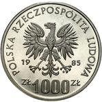 Polska 1000 złotych 1985 MW "Centrum Zdrowia Matki Polki" (Próba) na aukcji Niemczyk - 16 marca 2025