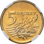 Polska 5 groszy 1993 MW na aukcji Niemczyk - 16 marca 2025