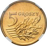Polska 5 groszy 1993 MW na aukcji Niemczyk - 16 marca 2025