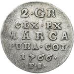 Polska Półzłotek (2 grosze) 1766 FS na aukcji Niemczyk - 15 marca 2025