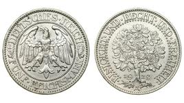 Германия 5 рейхсмарок 1928 A "Дуб" на аукционе Hermes Auctions - 29 апреля 2025