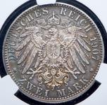 Deutschland 2 Mark 1907 G "Baden" auf der Auktion Alexander - 15. Mai 2025