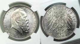 Germany 5 Mark 1911 D "Bayern" at auction Hermes Auctions - June 24, 2025