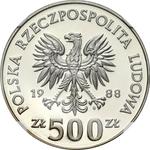 Polska 500 złotych 1988 MW ET "XIV Mistrzostwa Świata w Piłce Nożnej - Włochy 1990" (Próba) na aukcji Niemczyk - 30 czerwca 2025