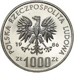 Polska 1000 złotych 1986 MW EO "Władysław I Łokietek" (Próba) na aukcji Niemczyk - 30 czerwca 2025