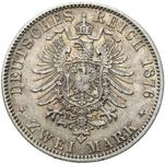 Alemania 2 marcos 1876 A "Prusia" en subasta Niemczyk - 2 de julio de 2025