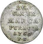 Polska Półzłotek (2 grosze) 1766 FS na aukcji Niemczyk - 28 czerwca 2025