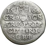 Polska Trojak 1586 (1566) "Ryga" na aukcji Niemczyk - 28 czerwca 2025