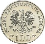 Polska 100 złotych 1988 MW SW "Jadwiga" (Próba) na aukcji Niemczyk - 29 czerwca 2025