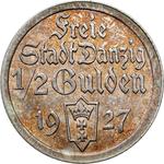 Польша 1/2 гульдена 1927 "Когг" на аукционе Niemczyk - 29 июня 2025