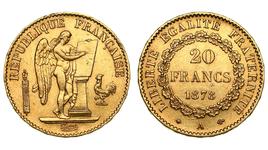 Франция 20 франков 1878 A на аукционе Hermes Auctions - 5 августа 2025