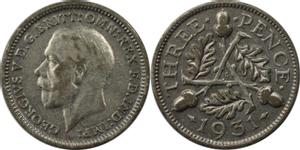 Großbritannien 3 Pence 1931 auf der Auktion BAC - 28. Mai 2020
