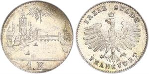 Frankfurt am Main Kreuzer no date (1839-1840) at auction WAG - April 11, 2021
