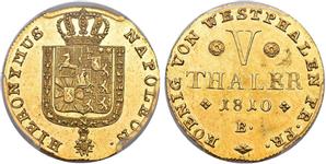 Westfalen 5 Taler 1810 B auf der Auktion SINCONA - 18. Mai 2021