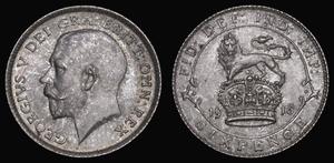 Wielka Brytania 6 pensow 1916 na aukcji London Coins - 5 września 2021