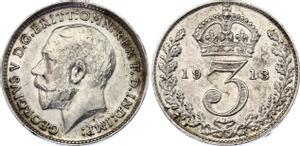 Großbritannien 3 Pence 1913 auf der Auktion Katz - 29. Dezember 2021