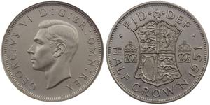 Großbritannien 1/2 Krone 1951 HP auf der Auktion Stephen Album - 23. Januar 2022