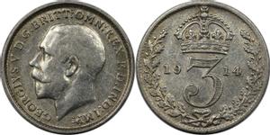 Großbritannien 3 Pence 1914 auf der Auktion BAC - 11. Mai 2022