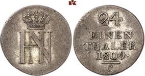 Westfalen 1/24 Taler 1809 C "Krone ohne Bänder" auf der Auktion Künker - 28. September 2022