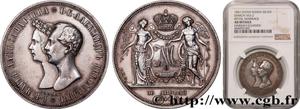 Rußland Rubel 1841 СПБ НГ "Zur Erinnerung an die Heirat des Thronfolgers" auf der Auktion cgb.fr - 10. Dezember 2024