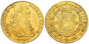 México 8 escudos 1795 Mo FM en subasta Tauler & Fau - 20 de febrero de 2025