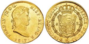 México 8 escudos 1817 Mo JJ en subasta Tauler & Fau - 20 de febrero de 2025