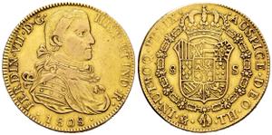 México 8 escudos 1808 Mo TH en subasta Tauler & Fau - 30 de octubre de 2024