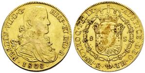 México 8 escudos 1808 Mo TH en subasta Tauler & Fau - 13 de mayo de 2025