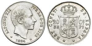 Philippinen 25 Centavos 1884 auf der Auktion Tauler & Fau - 13. Mai 2025