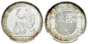 Spanien 1 Peseta 1933 auf der Auktion Tauler & Fau - 13. Mai 2025