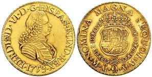 México 8 escudos 1759 Mo MM en subasta Tauler & Fau - 24 de junio de 2025