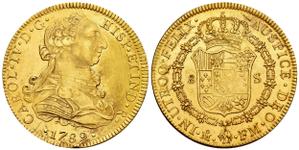 México 8 escudos 1789 Mo FM en subasta Tauler & Fau - 24 de junio de 2025