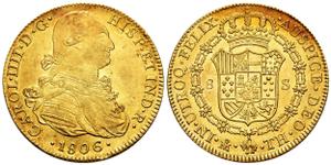 México 8 escudos 1806 Mo TH en subasta Tauler & Fau - 24 de junio de 2025