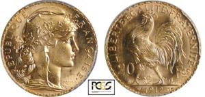 Francja 20 franków 1912 na aukcji Monnaies d'Antan - November 23, 2024