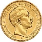 Германия 20 марок 1891 A "Пруссия" на аукционе Numisbalt - 7 апреля 2024
