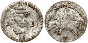 Польша Двойной денарий 1613 "Литва" на аукционе Numisbalt - 11 февраля 2024