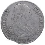 Испания 2 реала 1796 M MF на аукционе Silicua Coins - 29 июня 2023